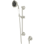 Rohl Spa Shower 1.8 GPM Multi Function Hand Shower Package - Includes Slide Bar, Hose, and Wall Supply Polished Nickel