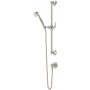 Rohl Palladian 1.8 GPM Single Function Hand Shower Package - Includes Slide Bar, Hose, and Wall Supply Polished Nickel