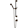 Rohl Palladian 1.8 GPM Single Function Hand Shower Package - Includes Slide Bar, Hose, and Wall Supply Tuscan Brass (Living Finish)