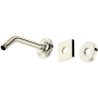 Rohl Shower 6-13/16" Wall Mounted Shower Arm and Flange Polished Nickel