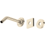 Rohl Shower 6-13/16" Wall Mounted Shower Arm and Flange Satin Nickel
