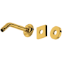Rohl Shower 6-13/16" Wall Mounted Shower Arm and Flange Unlacquered Brass