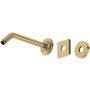 Rohl Shower 8-3/4" Wall Mounted Shower Arm and Flange Antique Gold