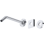 Rohl Shower 8-3/4" Wall Mounted Shower Arm and Flange Polished Chrome