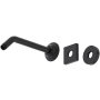 Rohl Shower 8-3/4" Wall Mounted Shower Arm and Flange Matte Black