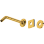 Rohl Shower 8-3/4" Wall Mounted Shower Arm and Flange Unlacquered Brass