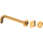 Rohl Michael Berman 12-1/4" Wall Mounted Shower Arm and Flange Italian Brass