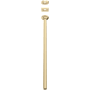 Rohl Shower 25-7/16" Ceiling Mounted Shower Arm and Flange Antique Gold