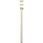 Rohl Shower 25-7/16" Ceiling Mounted Shower Arm and Flange Satin Nickel