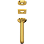 Rohl Shower 6-11/16" Ceiling Mounted Shower Arm and Flange Unlacquered Brass
