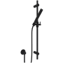 Rohl Spa Shower 1.8 GPM Single Function Hand Shower Package - Includes Slide Bar, Hose, and Wall Supply Matte Black