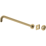 Rohl 20-13/16" Wall Mounted Shower Arm and Flange Antique Gold