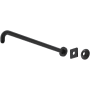 Rohl 20-13/16" Wall Mounted Shower Arm and Flange Matte Black