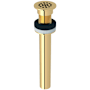 Rohl 1-1/4" Grid Drain Assembly - Less Overflow Unlacquered Brass