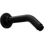 Rohl Tenerife 6-13/16" Wall Mounted Shower Arm and Flange Matte Black