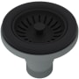 Rohl 3 1/2" Basket Strainer without remote pop-up Matte Black