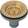 Rohl 3 1/2" Basket Strainer without remote pop-up Satin English Gold
