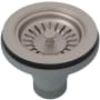 Rohl 3 1/2" Basket Strainer without remote pop-up Satin Nickel