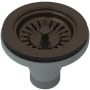 Rohl 3 1/2" Basket Strainer without remote pop-up Tuscan Brass