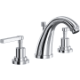 Rohl Lombardia 1.2 GPM Widespread Bathroom Faucet with Pop-Up Drain Assembly Polished Chrome