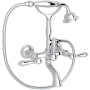 Rohl Acqui Bath Wall Mounted Tub Filler with Built-In Diverter - Includes Hand Shower Polished Chrome