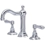 Rohl Acqui 1.2 GPM Widespread Bathroom Faucet with Pop-Up Drain Assembly Polished Chrome