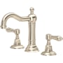 Rohl Acqui 1.2 GPM Widespread Bathroom Faucet with Pop-Up Drain Assembly Satin Nickel