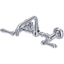 Rohl Acqui 1.2 GPM Wall Mounted Widespread Bridge Bathroom Faucet Polished Chrome