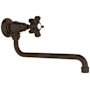 Rohl Acqui 1.5 GPM Wall Mounted Single Hole Pot Filler Tuscan Brass (Living Finish)