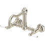 Rohl Acqui 1.5 GPM Wall Mounted Widespread Bridge Kitchen Faucet Polished Nickel