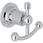 Rohl Campo Double Robe Hook Polished Chrome