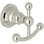 Rohl San Giovanni Triple Robe Hook Polished Nickel