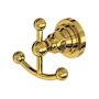 Rohl San Giovanni Triple Robe Hook Unlacquered Brass (Living Finish)