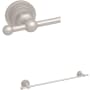 Rohl San Giovanni 18" Towel Bar Satin Nickel