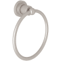 Rohl Campo 6" Wall Mounted Towel Ring Satin Nickel
