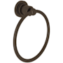 Rohl Campo 6" Wall Mounted Towel Ring Tuscan Brass (Living Finish)