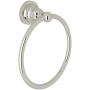 Rohl San Giovanni 6" Wall Mounted Towel Ring Polished Nickel