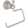 Rohl Campo Wall Mounted Euro Toilet Paper Holder Satin Nickel