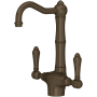 Rohl Acqui 1.5 GPM Single Hole Bar Faucet Tuscan Brass