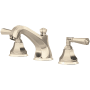 Rohl Palladian 1.2 GPM Widespread Bathroom Faucet with Pop-Up Drain Assembly Satin Nickel