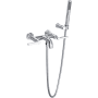 Rohl Lombardia Wall Mounted Tub Filler with Built-In Diverter - Includes Hand Shower Polished Chrome