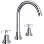 Rohl Lombardia 1.2 GPM Widespread Bathroom Faucet with Pop-Up Drain Assembly Polished Chrome