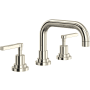 Rohl Lombardia 1.2 GPM Widespread Bathroom Faucet with Pop-Up Drain Assembly Polished Nickel