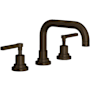 Rohl Lombardia 1.2 GPM Widespread Bathroom Faucet with Pop-Up Drain Assembly Tuscan Brass (Living Finish)