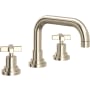 Rohl Lombardia 1.2 GPM Widespread Bathroom Faucet with Pop-Up Drain Assembly Satin Nickel