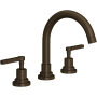 Rohl Lombardia 1.2 GPM Widespread Bathroom Faucet with Pop-Up Drain Assembly Tuscan Brass