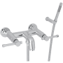 Rohl Campo Wall Mounted Tub Filler with Built-In Diverter - Includes Hand Shower Polished Chrome