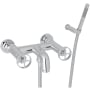 Rohl Campo Wall Mounted Tub Filler with Built-In Diverter - Includes Hand Shower Polished Chrome