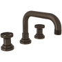 Rohl Campo 1.2 GPM Widespread Bathroom Faucet with Pop-Up Drain Assembly Tuscan Brass