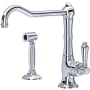 Rohl Acqui 1.5 GPM Single Hole Kitchen Faucet - Includes Side Spray Polished Chrome